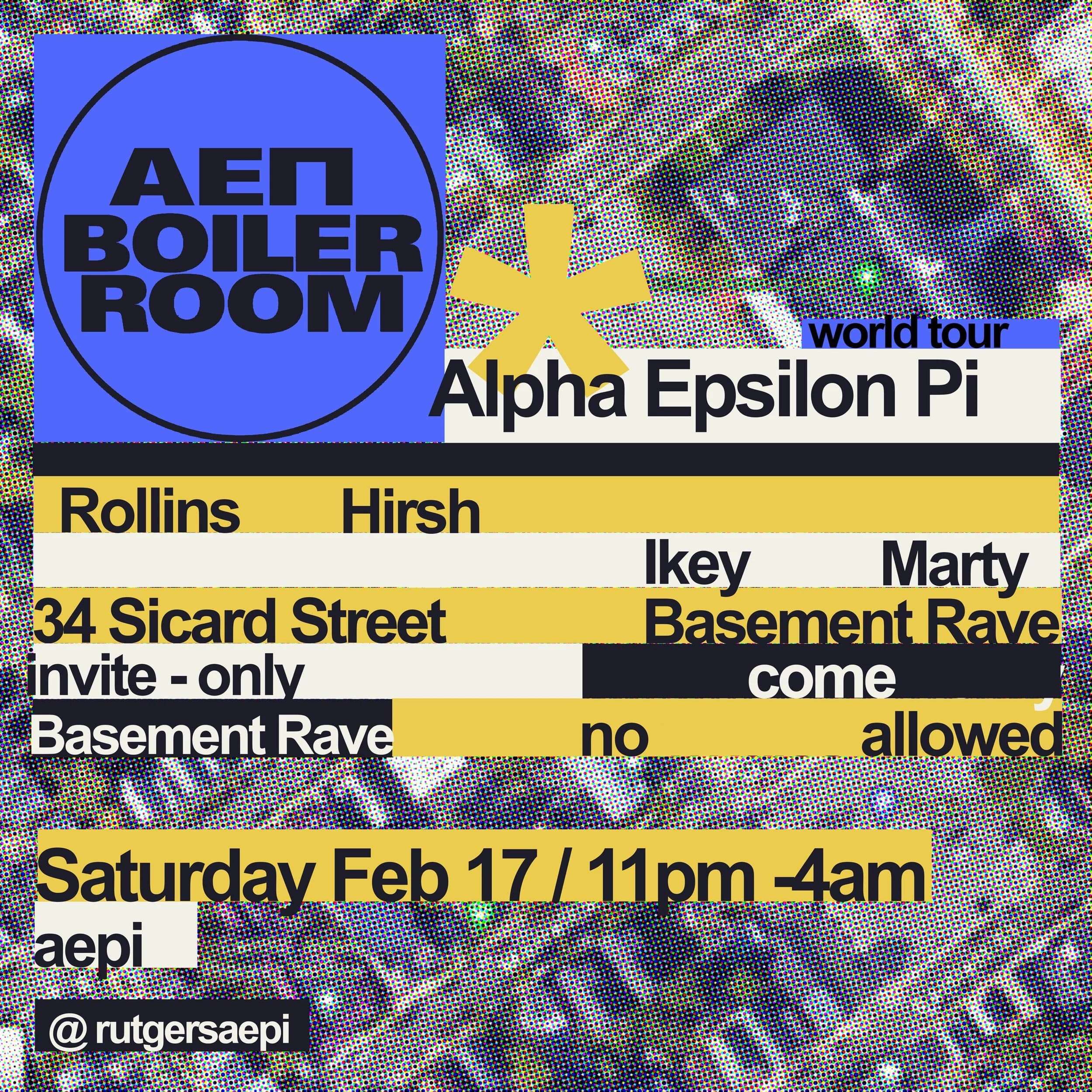 Boiler Room Rave Flyer