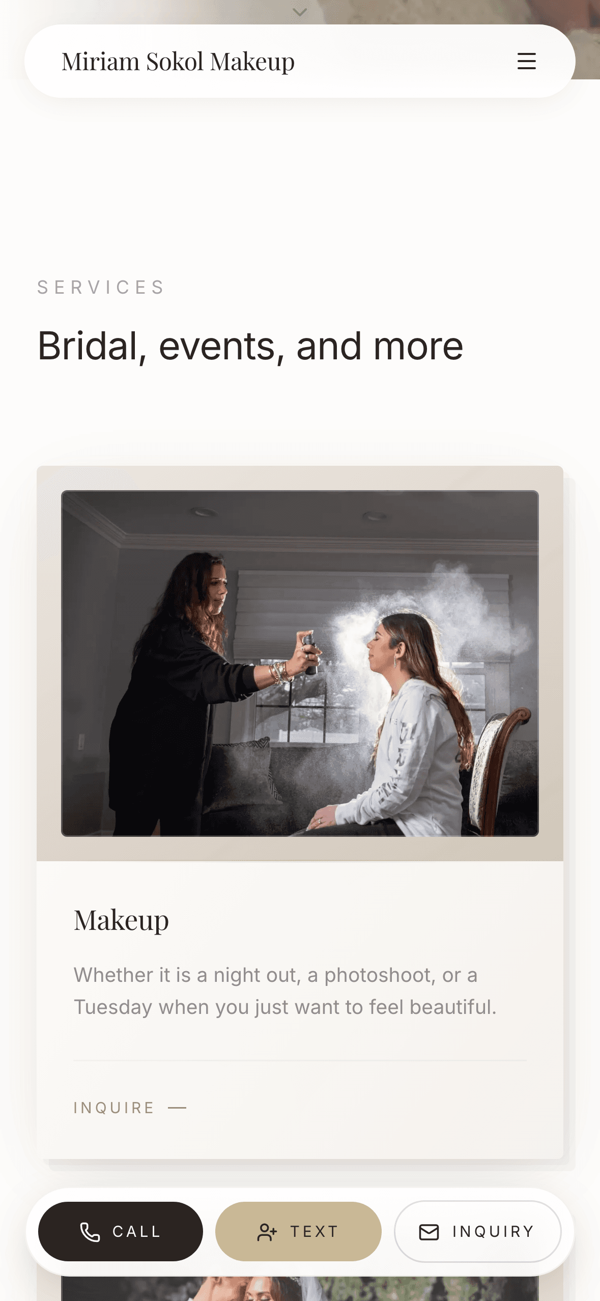 Miriam Sokol Makeup on mobile