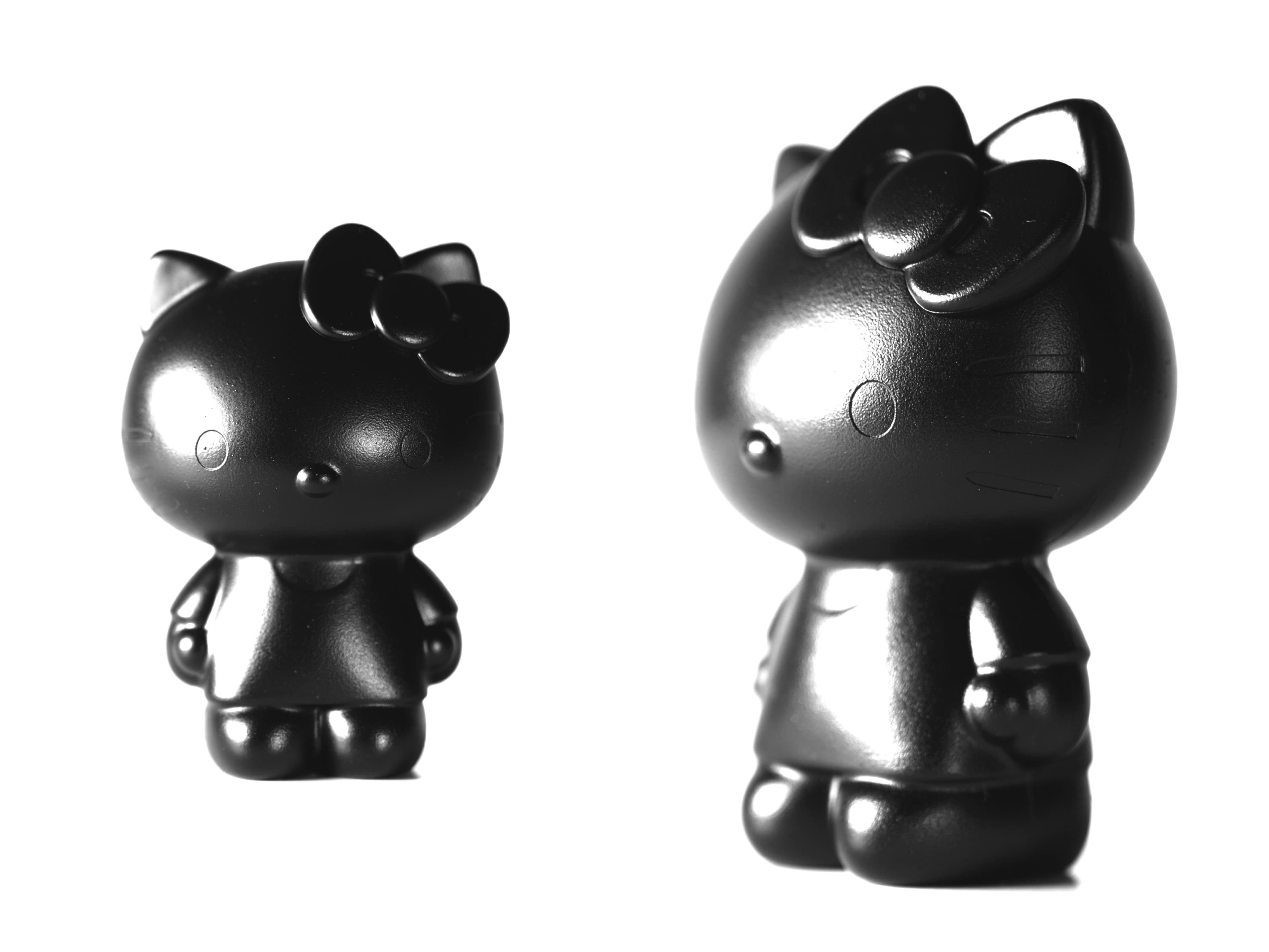 Matte Black Hello Kitty Statue